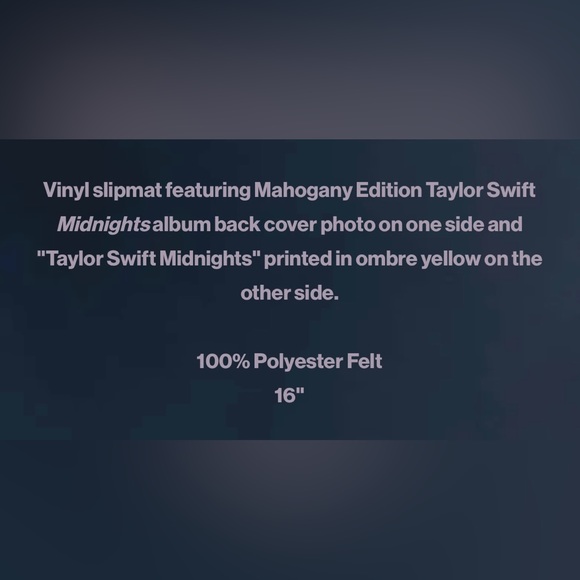 NEW Taylor Swift Midnights Slipmat - Picture 3 of 7